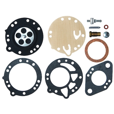Sunbelt Rebuild Kit, Carburetor 2.3" x2.35" x0.51" A-B1LRK88HL
